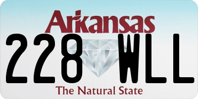 AR license plate 228WLL