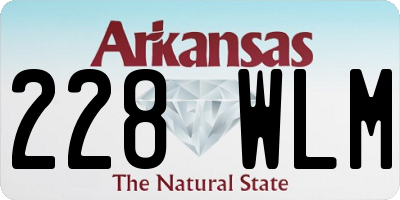 AR license plate 228WLM