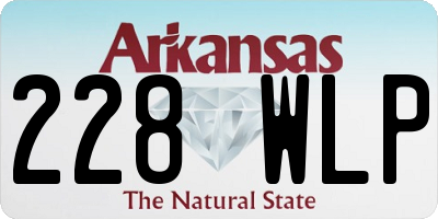 AR license plate 228WLP