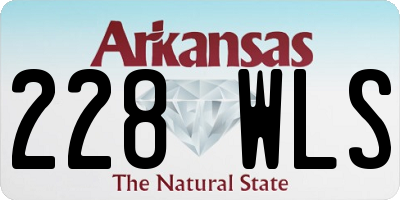 AR license plate 228WLS
