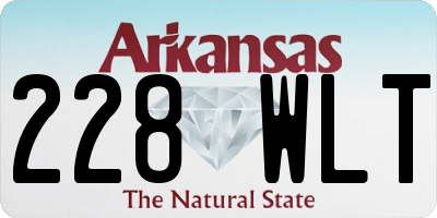 AR license plate 228WLT