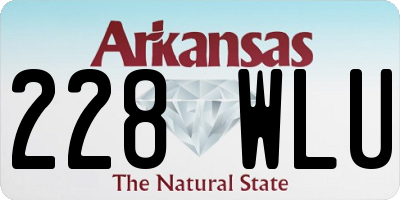 AR license plate 228WLU