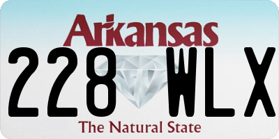 AR license plate 228WLX