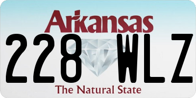 AR license plate 228WLZ