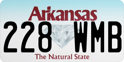 AR license plate 228WMB