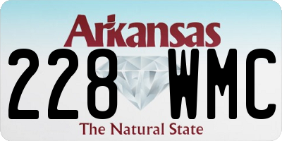 AR license plate 228WMC