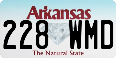 AR license plate 228WMD