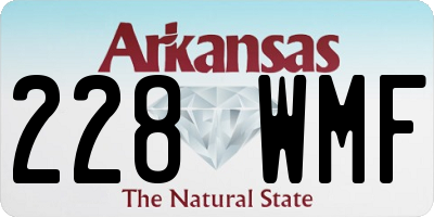 AR license plate 228WMF