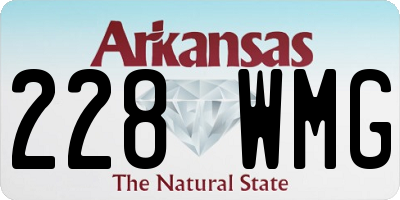 AR license plate 228WMG