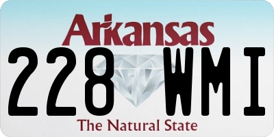 AR license plate 228WMI