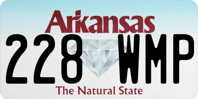 AR license plate 228WMP