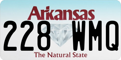 AR license plate 228WMQ
