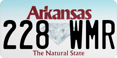 AR license plate 228WMR