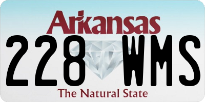 AR license plate 228WMS