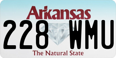 AR license plate 228WMU