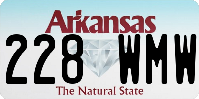 AR license plate 228WMW