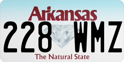 AR license plate 228WMZ