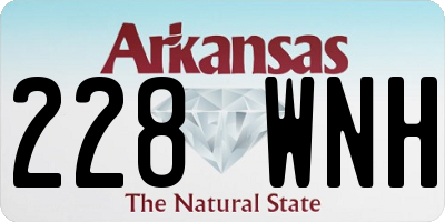 AR license plate 228WNH