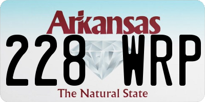 AR license plate 228WRP