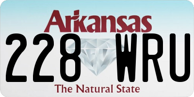AR license plate 228WRU