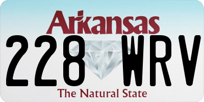 AR license plate 228WRV