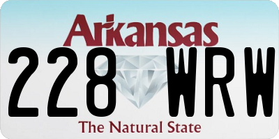 AR license plate 228WRW