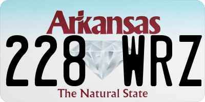 AR license plate 228WRZ