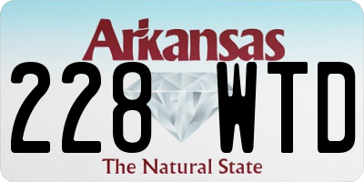 AR license plate 228WTD