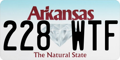 AR license plate 228WTF