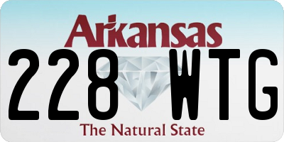 AR license plate 228WTG