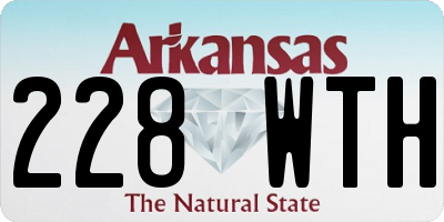 AR license plate 228WTH