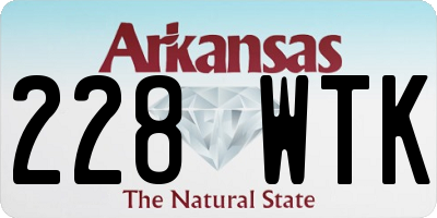 AR license plate 228WTK