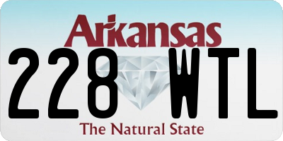 AR license plate 228WTL