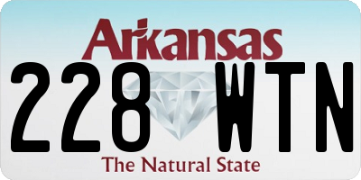 AR license plate 228WTN