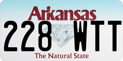 AR license plate 228WTT