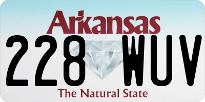 AR license plate 228WUV