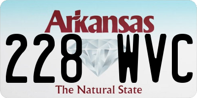 AR license plate 228WVC