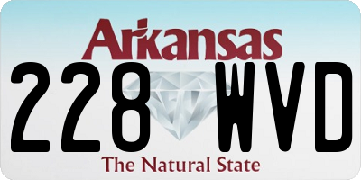 AR license plate 228WVD