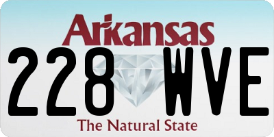 AR license plate 228WVE