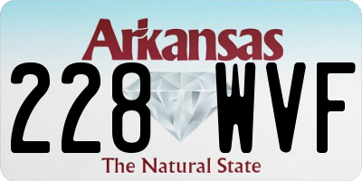 AR license plate 228WVF