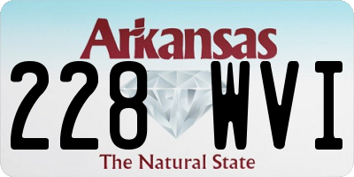 AR license plate 228WVI