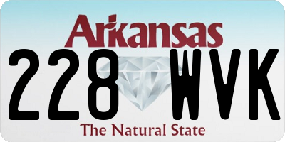 AR license plate 228WVK