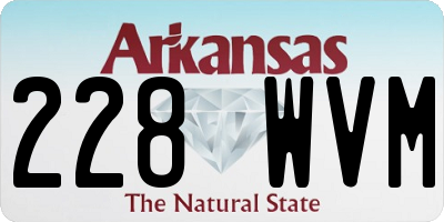 AR license plate 228WVM