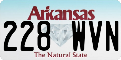 AR license plate 228WVN