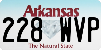 AR license plate 228WVP