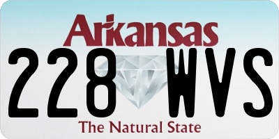 AR license plate 228WVS
