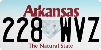 AR license plate 228WVZ