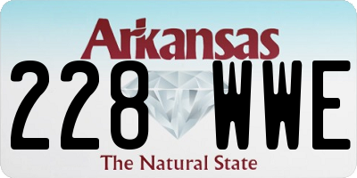 AR license plate 228WWE