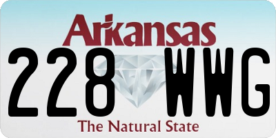 AR license plate 228WWG