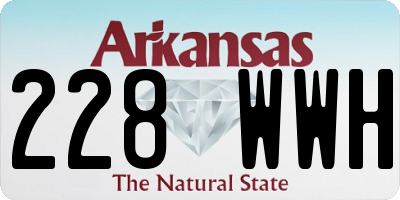 AR license plate 228WWH